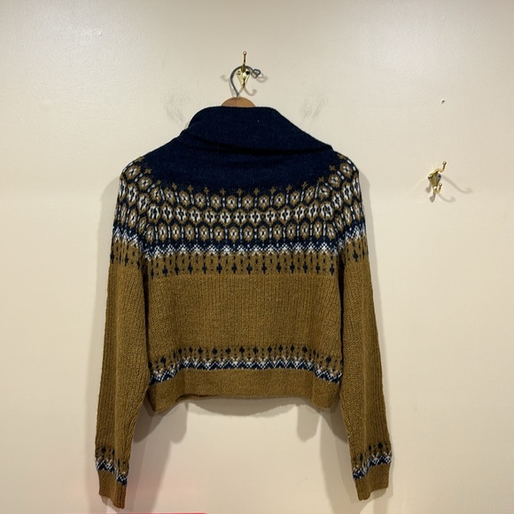 NWT J. Crew Fair Isle half-zip sweater in brushed yarn Size Medium - Picture 10 of 10